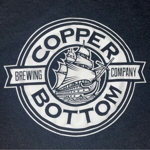 Copper Bottom Brewing Company Logo T-Shirt Montage Prince Edward Island‎ Sz L